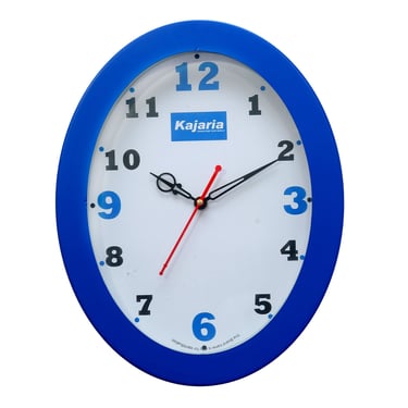 Oval analoge wall clock