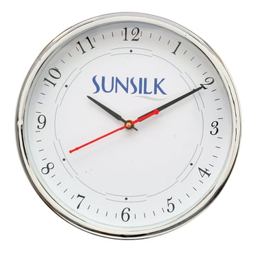 Silver finish wall clock manufacturer