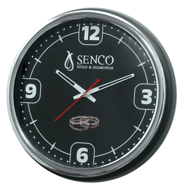 Chrome wall clock