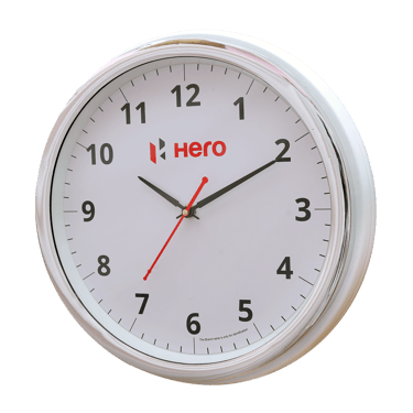 Chrome wall clock
