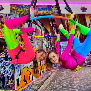 kids aerial yoga hammock recital class silk lyra