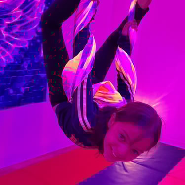 Birthday-party kids-flying-aerial-yoga
