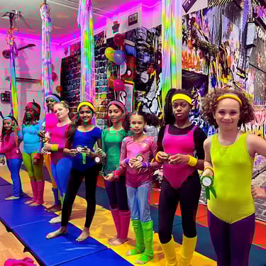 kids recital aerial dance class hammock lyra hoop long island