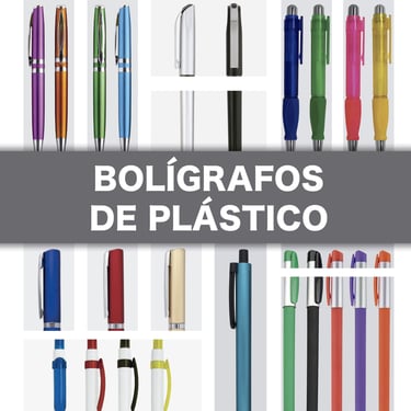 PORTADA DE UN CATÁLOGO BOLÍGRAFOS DE PLÁSTICO
