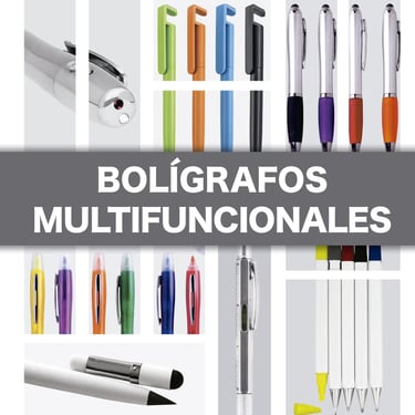PORTADA DE UN CATÁLOGO BOLÍGRAFOS MULTIFUNCIONALES