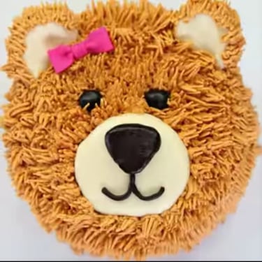bear shape cartoon cake
