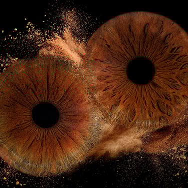 iris photo sur alu dibond pour un tableau en oeuvre d'art