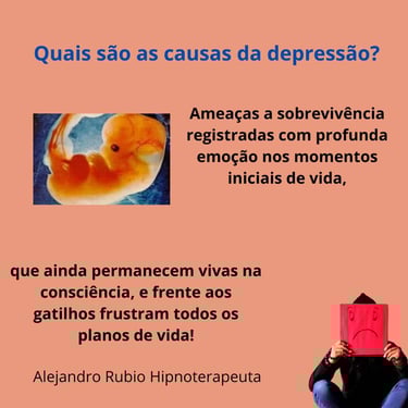 Quais são as causas da depressão? Ameaças a sobrevivência registradas com profunda emoção nos moment