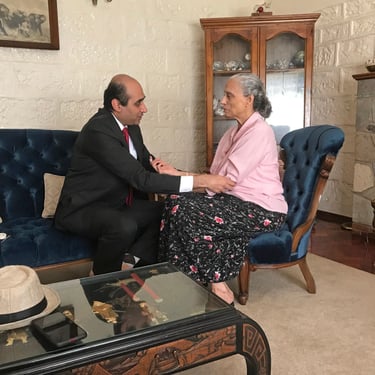 Specialized consultation for chronic pain relief with a patient in Nairobi, Kenya.