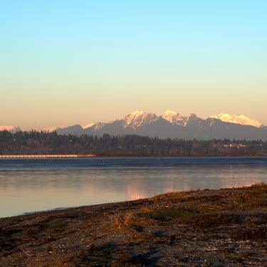 Mountains seen from Crescent Beach