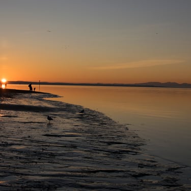 sunset on Crescent Beach