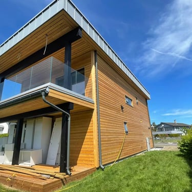 Modern wooden house