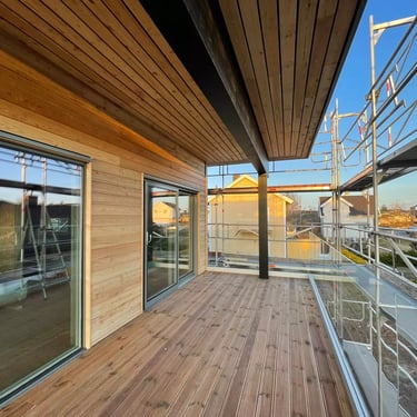 Modern wooden house