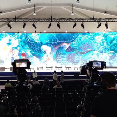 Dynamic content makes LED screens shine.