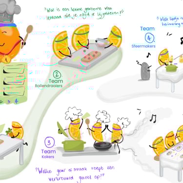 Potje koken: samen koken met het sportteam, met vraagkaartjes en liefdevolle recepten