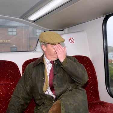 Reform Party leader Nigel Farage during the 2019 British general election campaign, Seaham, Co' Durham.