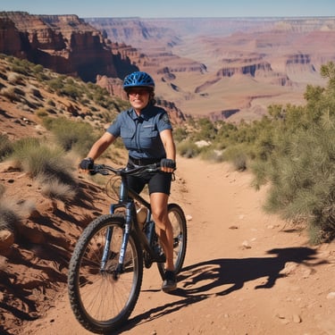 A smiling man in a serene outdoor setting.