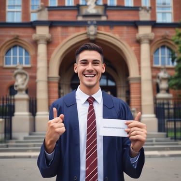 A student studying with books and notes spread out on a table.