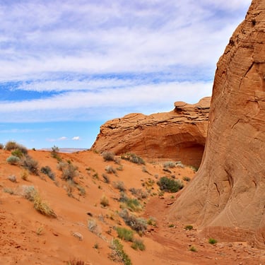 Page Arizona Cave in desert
