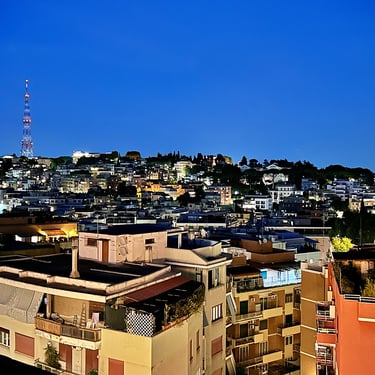 Rome Italy Night Skyline, Italian Skyline