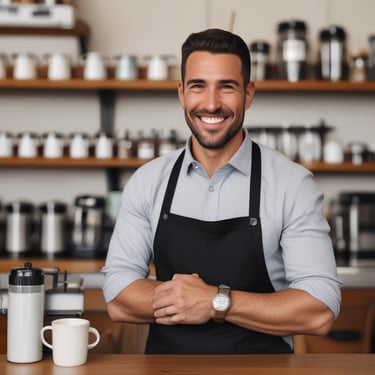 man standing near balcony