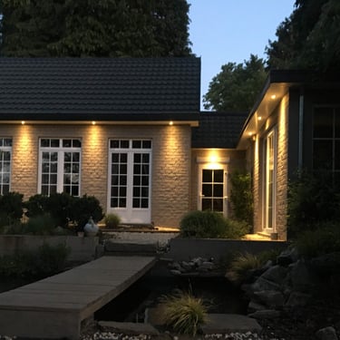 verlichting in de voortuin