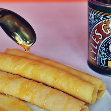English Pancakes with syrup