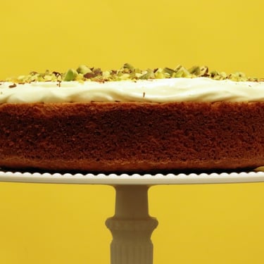 Orange, Almond, & Rose Cream Cake