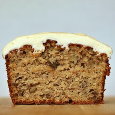 Parsnip, Maple, and Walnut Bread with Cream Cheese Frosting