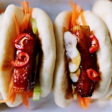 Char Siu Pork Belly in Bao Buns