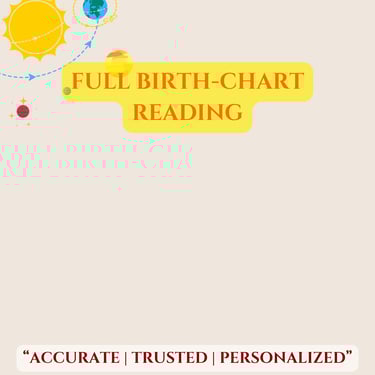 Kundli and horoscope chart reading for astrology consultation.