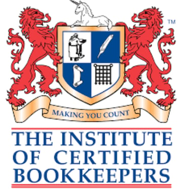 nstitute of Certified Bookkeepers logo with shield and motto.