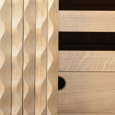 ice-cabinet drinks cabinet wavy pattern 