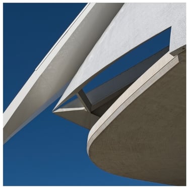 Opera House exterior details, City of Arts and Sciences, Valencia, photograph by Philip Preston.