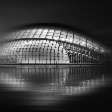 Hemispheric building, City of Arts and Sciences, Valencia, photography by Philip PReston.