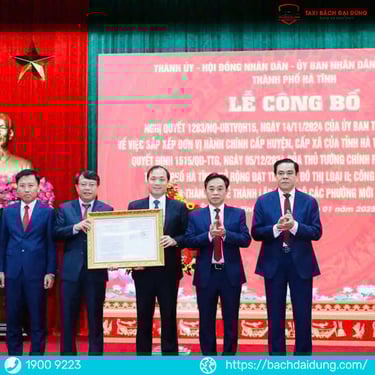 Ra mắt đơn vị hành chính mới ở Hà Tĩnh