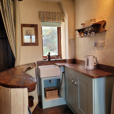Kitchen area for self catering cottage. Llanwrtyd Wells.