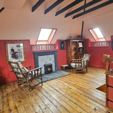 Loft space in dog friendly holiday let. Llanwrytd Wells