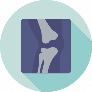 a knee with a picture of a knee