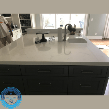newly painted kitchen sink