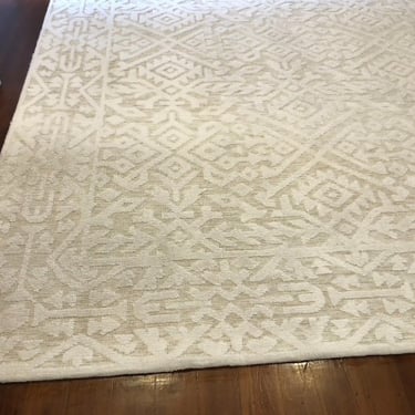 rug previously soiled now professionally cleaned