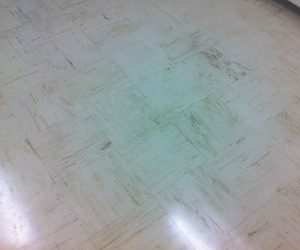 clean beige vinyl floor in the adelaide hills after professional strip and seal service