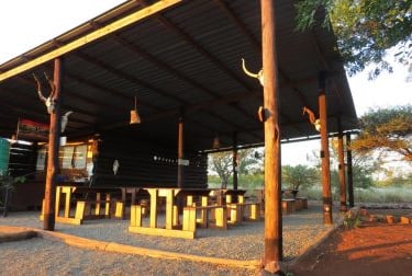 Communal area at Albizia self catering safari tents and glamping in Hluhluwe
