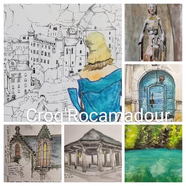 Croquis autour de Rocamadour