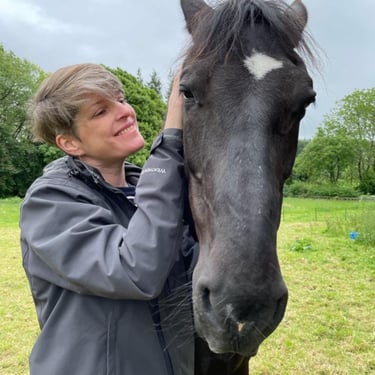 Lisa with a horse