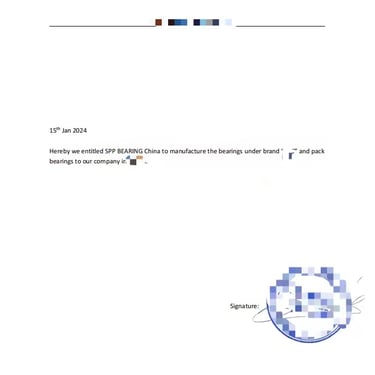 OEM authority letter