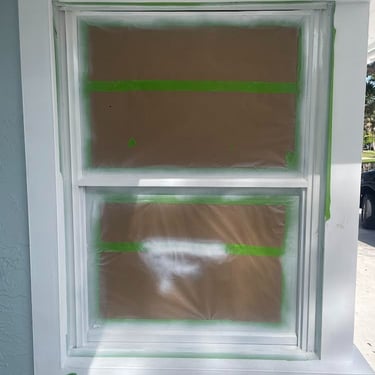 Utt Painting Window painted white