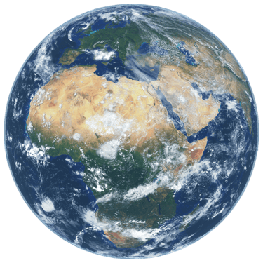 earth globe world map sky