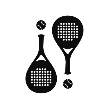 ¡Padel Padel! short form logo in black