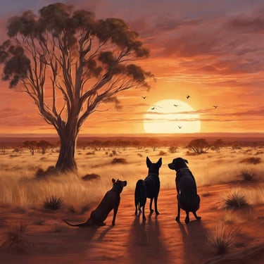 orange and blue abstract painting